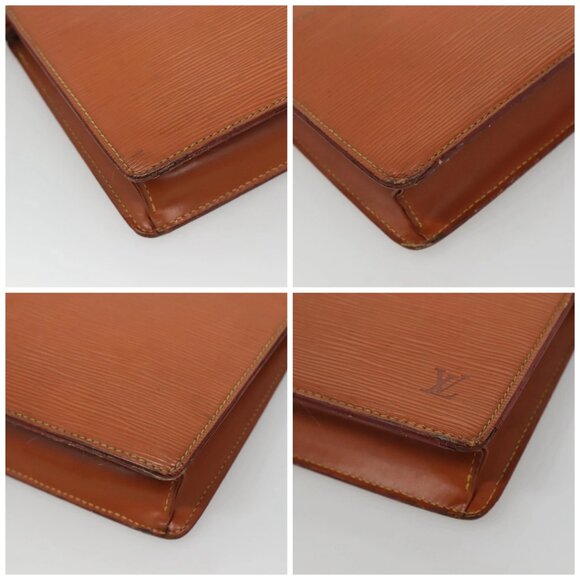 LOUIS VUITTON Epi Pochette Homme Clutch Bag Zipangu Gold M52528 LV Auth 116908 - Picture 16 of 16